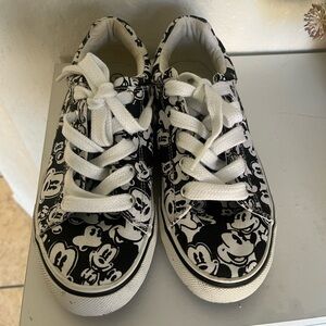 Disney Mickey Mouse Black and White Sneakers
